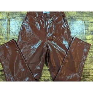 Abercrombie & Fitch Brown Curve 90s Straight Ultra High Rise Pants Size 28 6